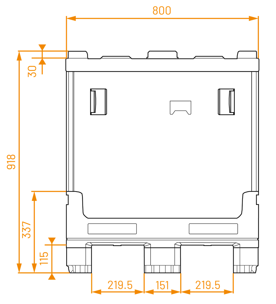 smart-fluid-pac-1208-918 technical drawing — front (metric)