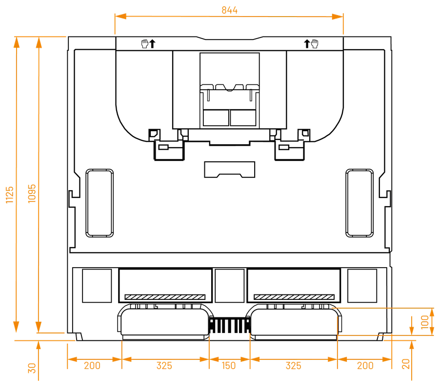 smart-heavy-pac-1210-1145 technical drawing — side (metric)