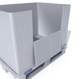 Smart Light Pac — fold-down drop door with hook-and-loop fastener