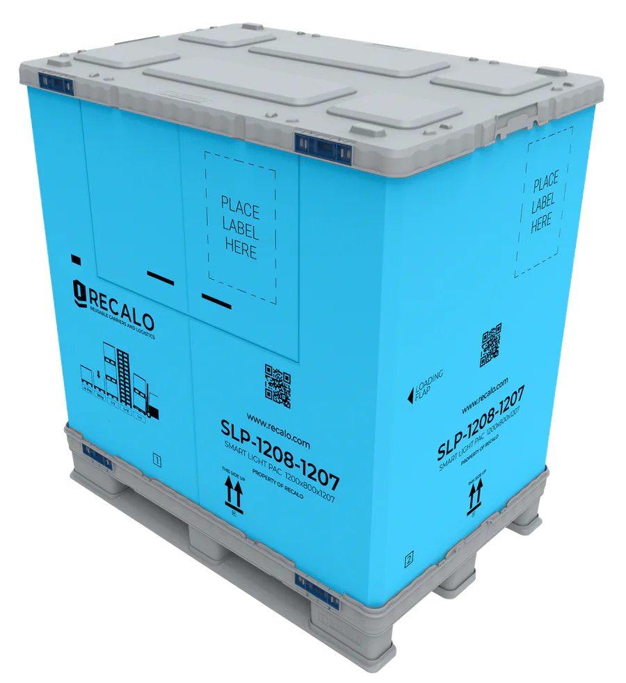 Smart Light Pac in a customer-specific blue with custom print