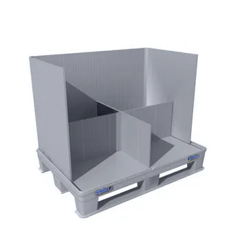 SLP X-divider insert splitting the interior into four compartments