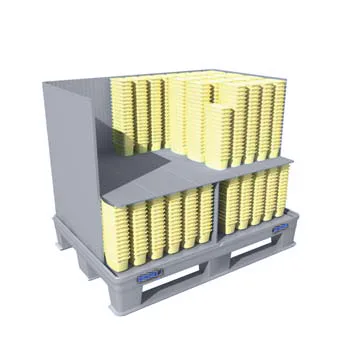 SLP intermediate layer with X-divider — example of two-level loading