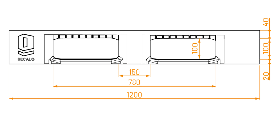 smart-plastic-pallet-1210-cr3 technical drawing — long-side (metric)