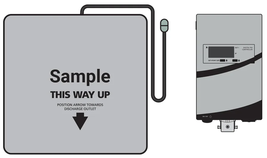 Multi-use heating mat for the Smart Fluid Pac with its digital PID temperature controller